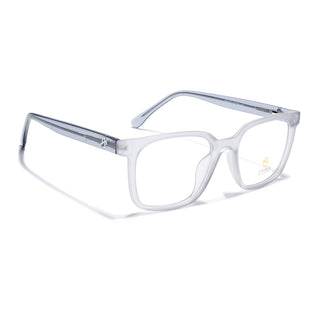 Eyejack Matt Grey Square Eyeglasses for Men & Women (668805FCL2369)