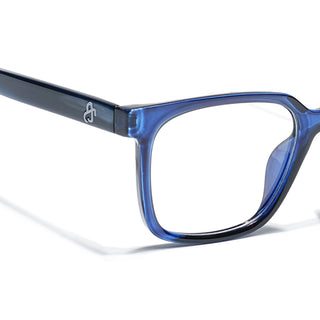 Eyejack Navy Blue Square Eyeglasses for Men & Women (668805FCL2370)