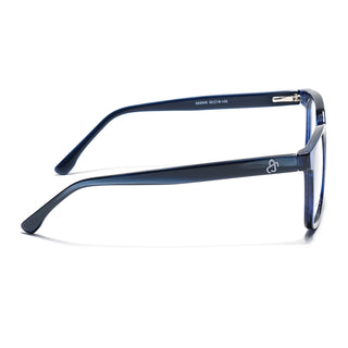 Eyejack Navy Blue Square Eyeglasses for Men & Women (668805FCL2370)