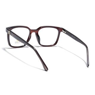 Eyejack Brown Square Eyeglasses for Men & Women (668805FCL2372)