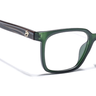 Eyejack Green Square Eyeglasses for Men & Women (668805FCL2373)