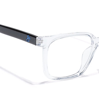 Eyejack Transparent Square Eyeglasses for Men & Women (668805FCL2374)