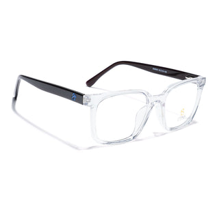 Eyejack Transparent Square Eyeglasses for Men & Women (668805FCL2374)