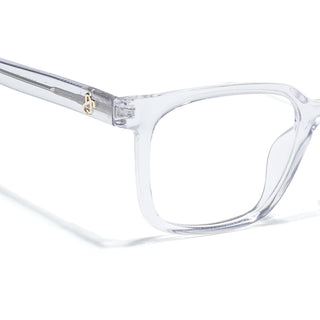 Eyejack Transparent Square Eyeglasses for Men & Women (668805FCL2375)