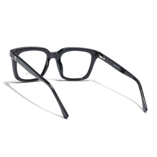 Eyejack Shine Black Square Eyeglasses for Men & Women (668806FCL2376)