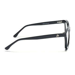 Eyejack Shine Black Square Eyeglasses for Men & Women (668806FCL2376)