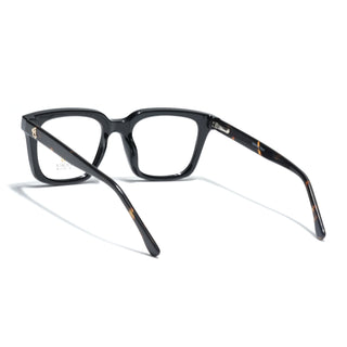 Eyejack Shine Black Square Eyeglasses for Men & Women (668806FCL2378)