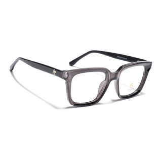 Eyejack Grey Square Eyeglasses for Men & Women (668806FCL2379)