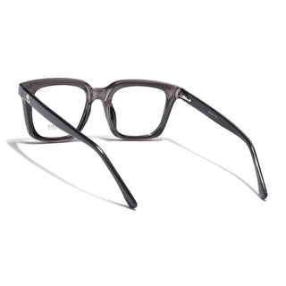 Eyejack Grey Square Eyeglasses for Men & Women (668806FCL2379)