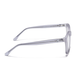 Eyejack Matt Grey Square Eyeglasses for Men & Women (668806FCL2381)