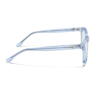 Eyejack Light Blue Square Eyeglasses for Men & Women (668806FCL2383)