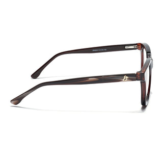 Eyejack Brown Square Eyeglasses for Men & Women (668806FCL2384)