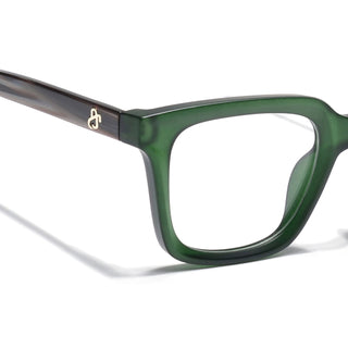 Eyejack Green Square Eyeglasses for Men & Women (668806FCL2385)