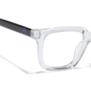Eyejack Transparent Square Eyeglasses for Men & Women (668806FCL2386)