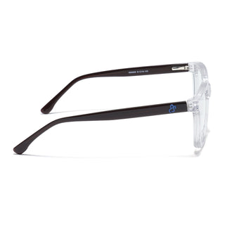 Eyejack Transparent Square Eyeglasses for Men & Women (668806FCL2386)