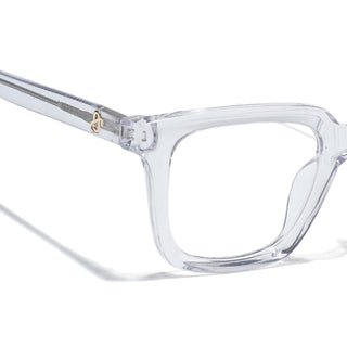 Eyejack Transparent Square Eyeglasses for Men & Women (668806FCL2387)