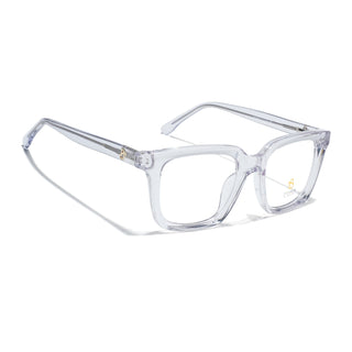 Eyejack Transparent Square Eyeglasses for Men & Women (668806FCL2387)