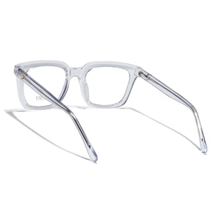 Eyejack Transparent Square Eyeglasses for Men & Women (668806FCL2387)