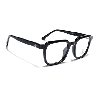 Eyejack Shine Black Square Eyeglasses for Men & Women (668807FCL2388)