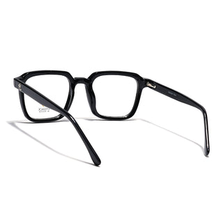 Eyejack Shine Black Square Eyeglasses for Men & Women (668807FCL2388)