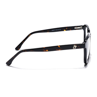 Eyejack Shine Black Square Eyeglasses for Men & Women (668807FCL2390)