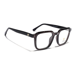 Eyejack Grey Square Eyeglasses for Men & Women (668807FCL2391)