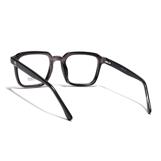 Eyejack Grey Square Eyeglasses for Men & Women (668807FCL2391)
