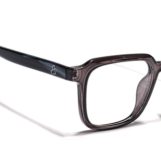 Eyejack Grey Square Eyeglasses for Men & Women (668807FCL2392)