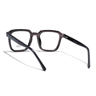 Eyejack Grey Square Eyeglasses for Men & Women (668807FCL2392)