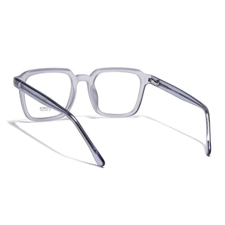 Eyejack Matt Grey Square Eyeglasses for Men & Women (668807FCL2393)