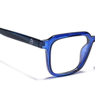 Eyejack Navy Blue Square Eyeglasses for Men & Women (668807FCL2394)