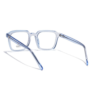 Eyejack Light Blue Square Eyeglasses for Men & Women (668807FCL2395)