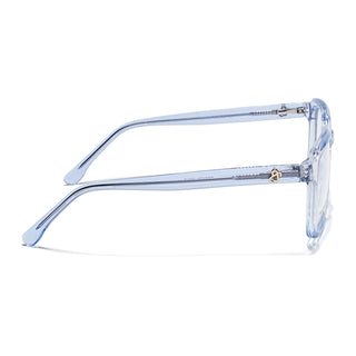 Eyejack Light Blue Square Eyeglasses for Men & Women (668807FCL2395)