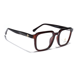 Eyejack Brown Square Eyeglasses for Men & Women (668807FCL2396)