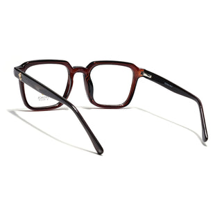 Eyejack Brown Square Eyeglasses for Men & Women (668807FCL2396)
