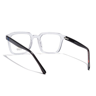 Eyejack Transparent Square Eyeglasses for Men & Women (668807FCL2398)