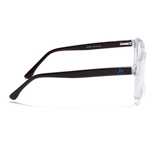Eyejack Transparent Square Eyeglasses for Men & Women (668807FCL2398)