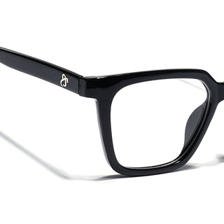 Eyejack Shine Black Wayfarer Eyeglasses for Men & Women (668808FCL2400)