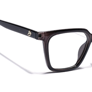 Eyejack Grey Wayfarer Eyeglasses for Men & Women (668808FCL2403)