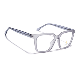 Eyejack Matt Grey Wayfarer Eyeglasses for Men & Women (668808FCL2405)