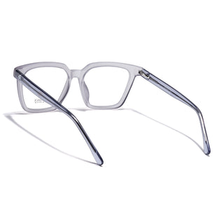 Eyejack Matt Grey Wayfarer Eyeglasses for Men & Women (668808FCL2405)
