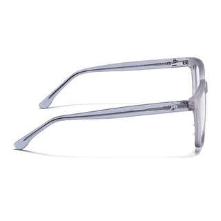 Eyejack Matt Grey Wayfarer Eyeglasses for Men & Women (668808FCL2405)