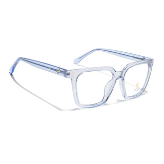 Eyejack Light Blue Wayfarer Eyeglasses for Men & Women (668808FCL2407)