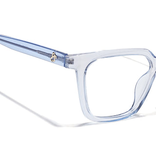 Eyejack Light Blue Wayfarer Eyeglasses for Men & Women (668808FCL2407)