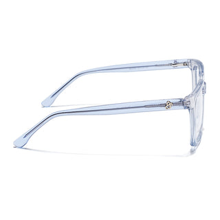 Eyejack Light Blue Wayfarer Eyeglasses for Men & Women (668808FCL2407)