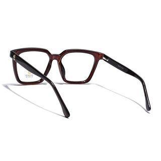 Eyejack Brown Wayfarer Eyeglasses for Men & Women (668808FCL2408)