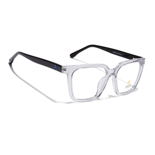 Eyejack Transparent Wayfarer Eyeglasses for Men & Women (668808FCL2410)