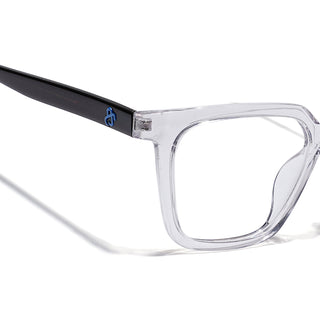 Eyejack Transparent Wayfarer Eyeglasses for Men & Women (668808FCL2410)