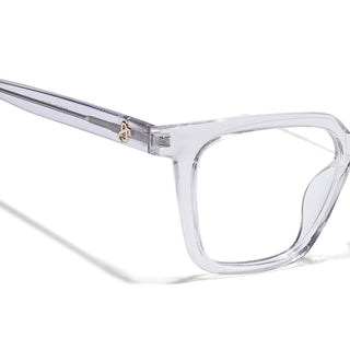 Eyejack Transparent Wayfarer Eyeglasses for Men & Women (668808FCL2411)