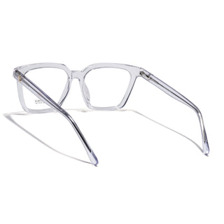 Eyejack Transparent Wayfarer Eyeglasses for Men & Women (668808FCL2411)